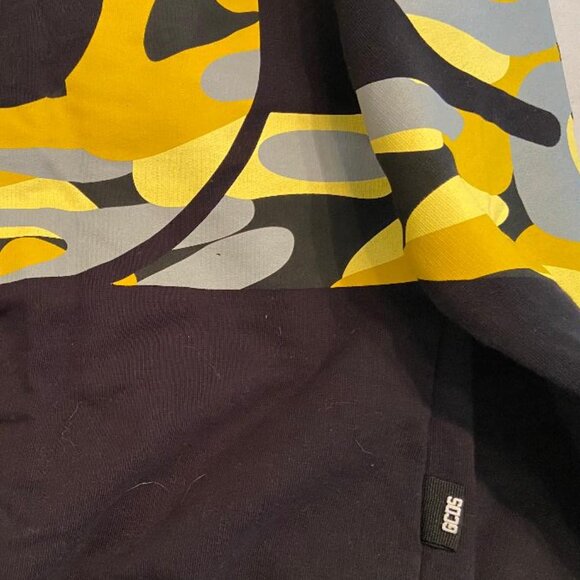 GCDS Men's Camouflage Logo Print 100% Cotton Sweatshirt - Picture 7 of 9